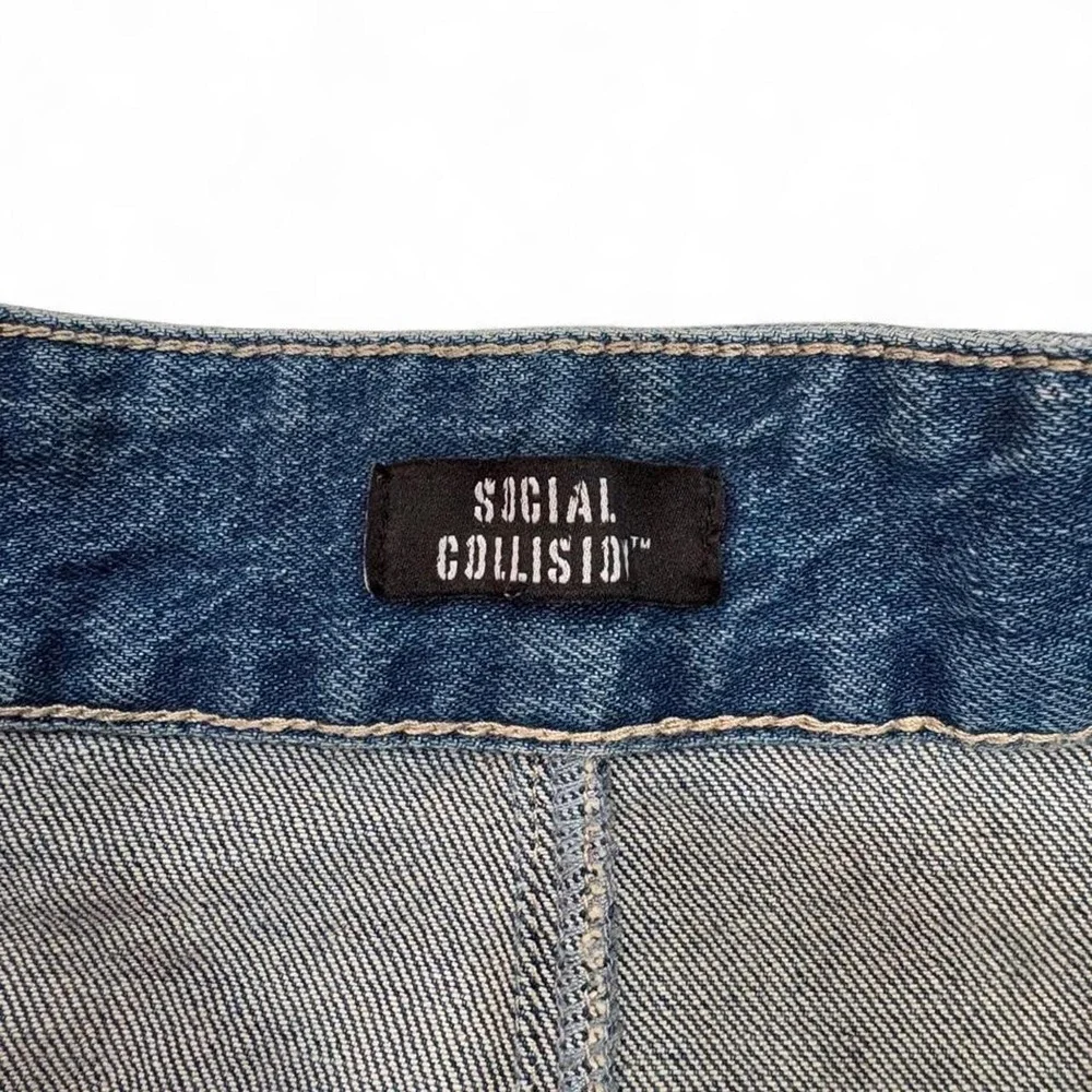 y2k denim mini skirt